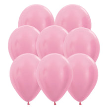 Ballonger, metallic rosa 10 st