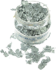 Metall flakes, silver