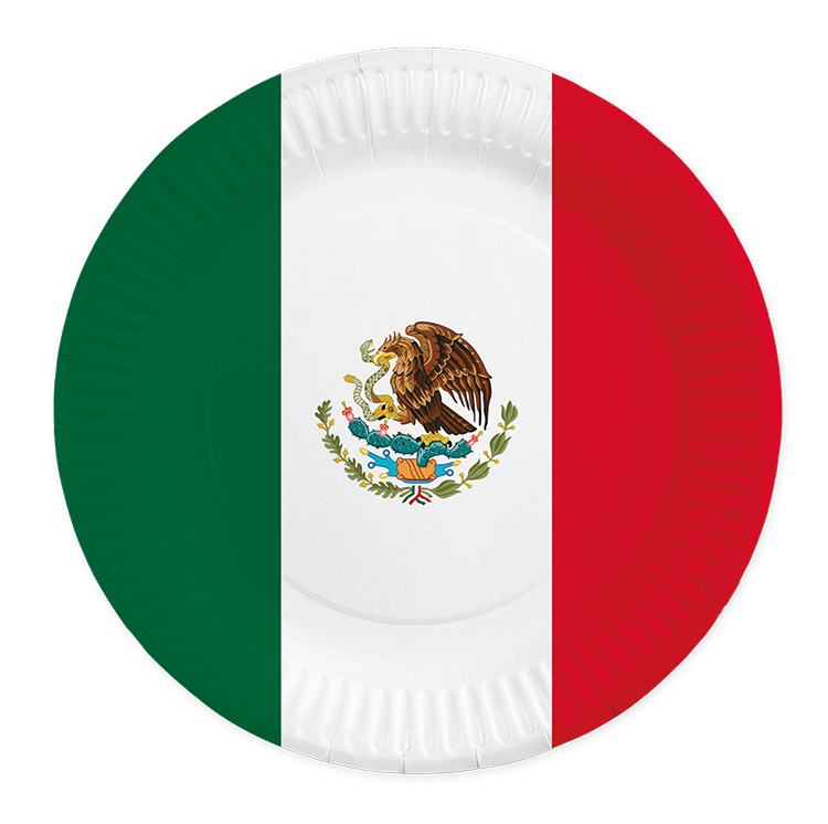 Tallrikar, Mexico 23 cm 8 st