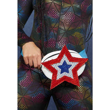 Midjeväska, Fever americana sequin star bum bag blue