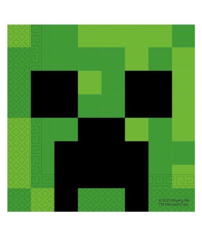Servetter, Minecraft 33x33 cm 20 st