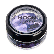 Moon Ansikts- & kroppsglitter i burk, lila 3 g