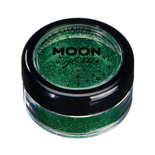 Moon Ansikts- & kroppsglitter i burk finkornigt, grön 3 g