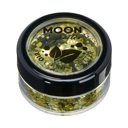 Moon Glitter Bio Chunky Glitter, gold 3 g