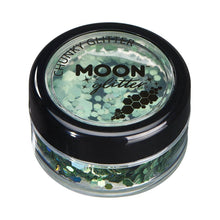 Moon Glitter Holographic Chunky Glitter, green 3 g