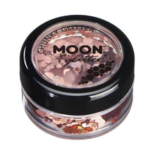 Moon Glitter Holographic Chunky Glitter, rose gold 3 g