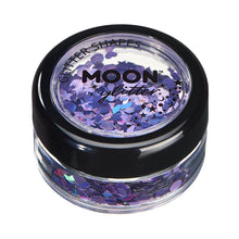 Moon Glitter Holographic Glitter Shapes, purple 3 g