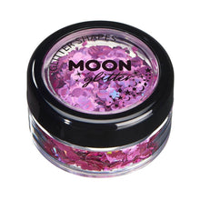 Moon Glitter Holographic Glitter Shapes, pink 3 g