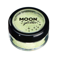Moon Glitter i burk shaker, pastell grön 3 g