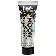 Moon Glitter Iridescent Chunky Glitter Gel, white 3 g