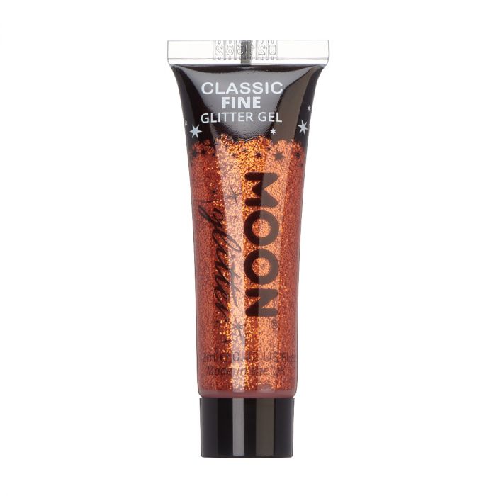 Moon Glittergel classic fine i tub, brons 12 ml
