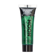 Moon Glittergel classic fine i tub, grön 12 ml
