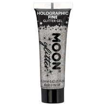 Moon Glitter Holographic Fine Glitter Gel, silver 12 ml