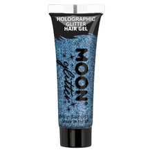 Moon Glitter Holographic Glitter Hair Gel, blue 20 ml