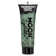 Moon Glitter Holographic Glitter Hair Gel, green 20 ml