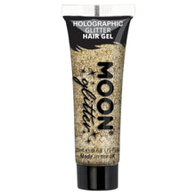 Moon Glitter Holographic Glitter Hair Gel, gold 20 ml