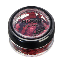 Moon Glitter Classic Chunky Glitter, red 3 g