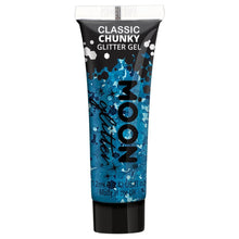 Moon Glitter Classic Chunky Glitter Gel, blue 12 ml