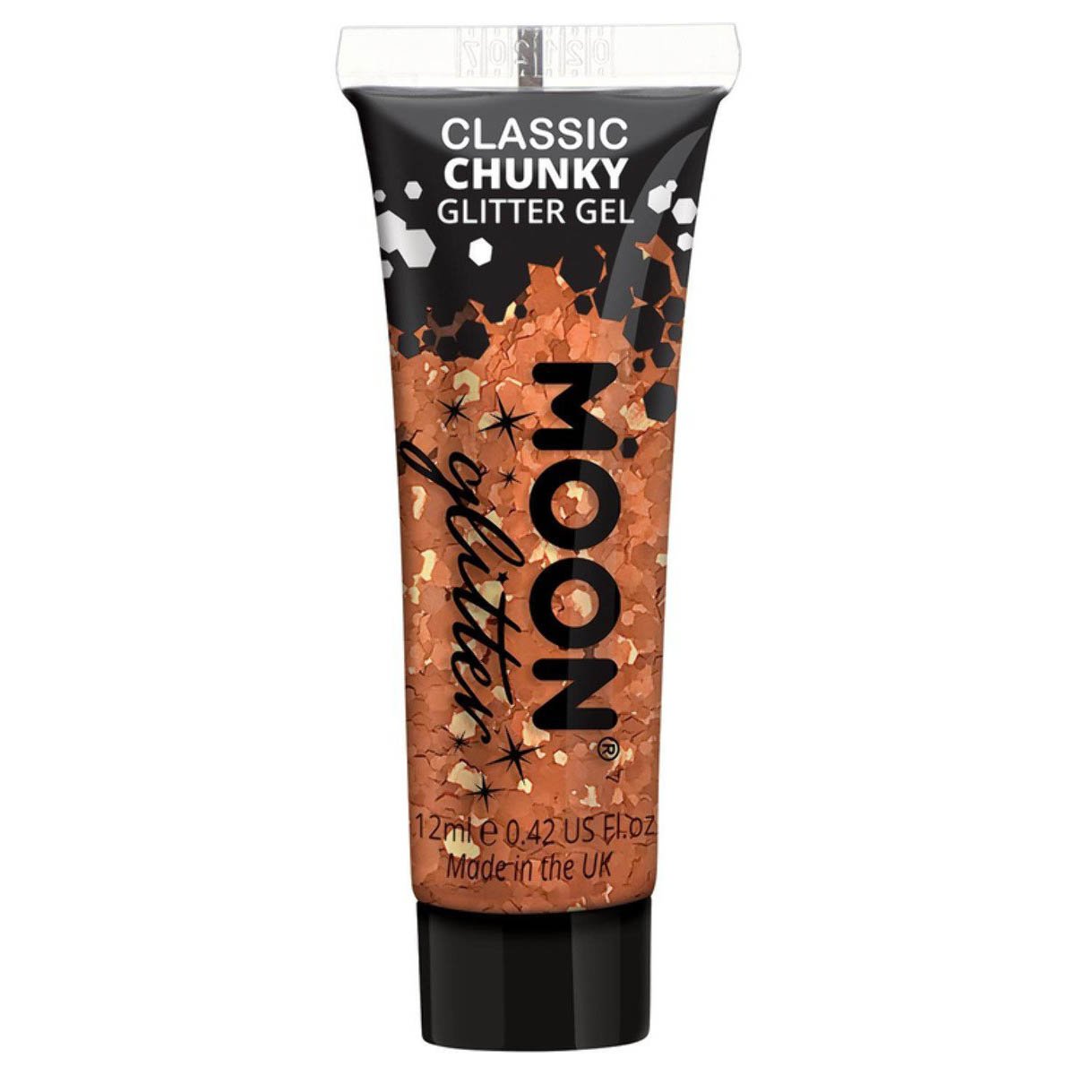 Moon Glitter Classic Chunky Glitter Gel, copper 12 ml