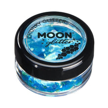 Moon Glitter Iridescent Chunky Glitter, blue 3 g