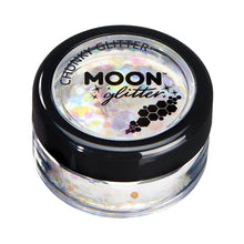 Moon Glitter Iridescent Chunky Glitter, white 3 g