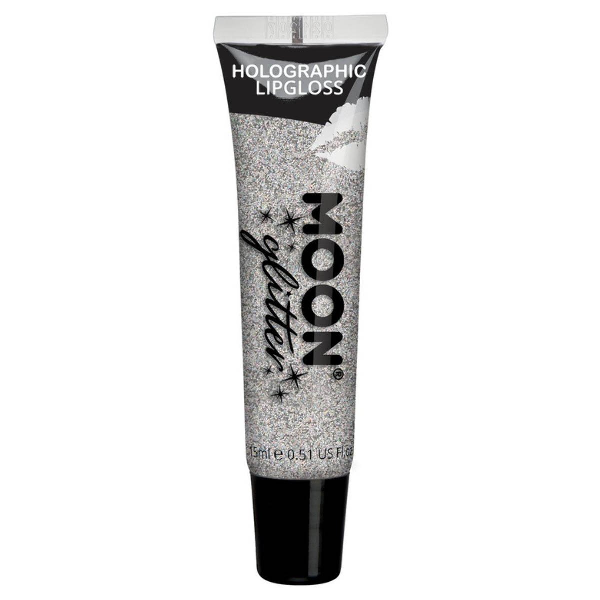 Moon Glitter Holographic Glitter Lipgloss, silver 15 ml