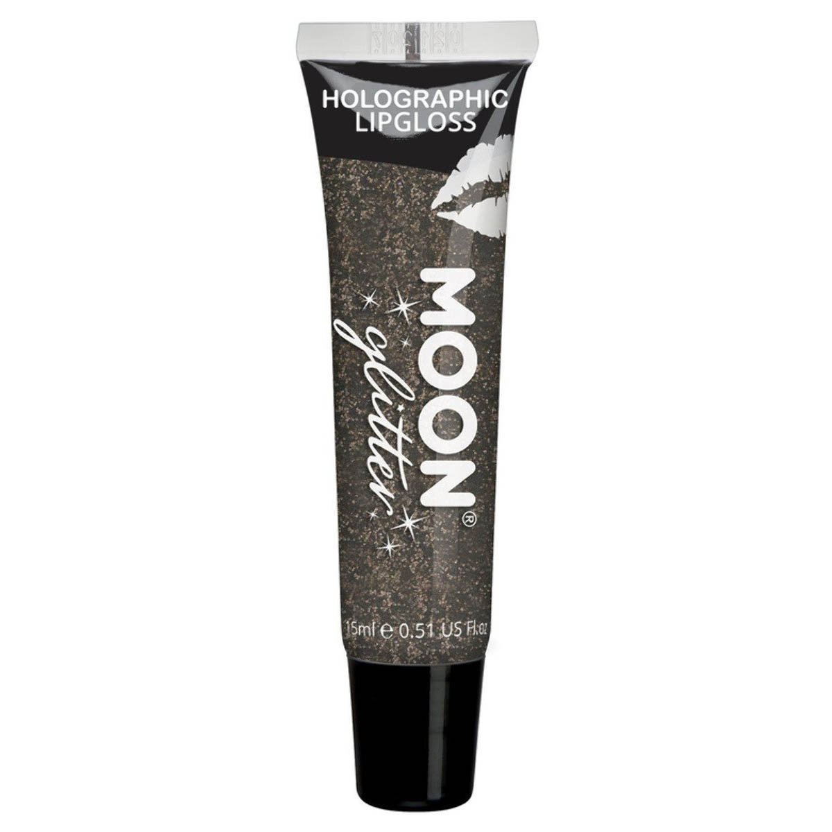 Moon Glitter Holographic Glitter Lipgloss, black 15 ml