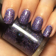 Moon Glitter Holographic Nail Polish, purple 14 ml