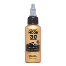 Moon Textilfärg 3D självlysande, metallic guld 30 ml