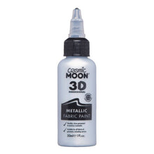 Moon Textilfärg 3D självlysande, metallic silver 30 ml