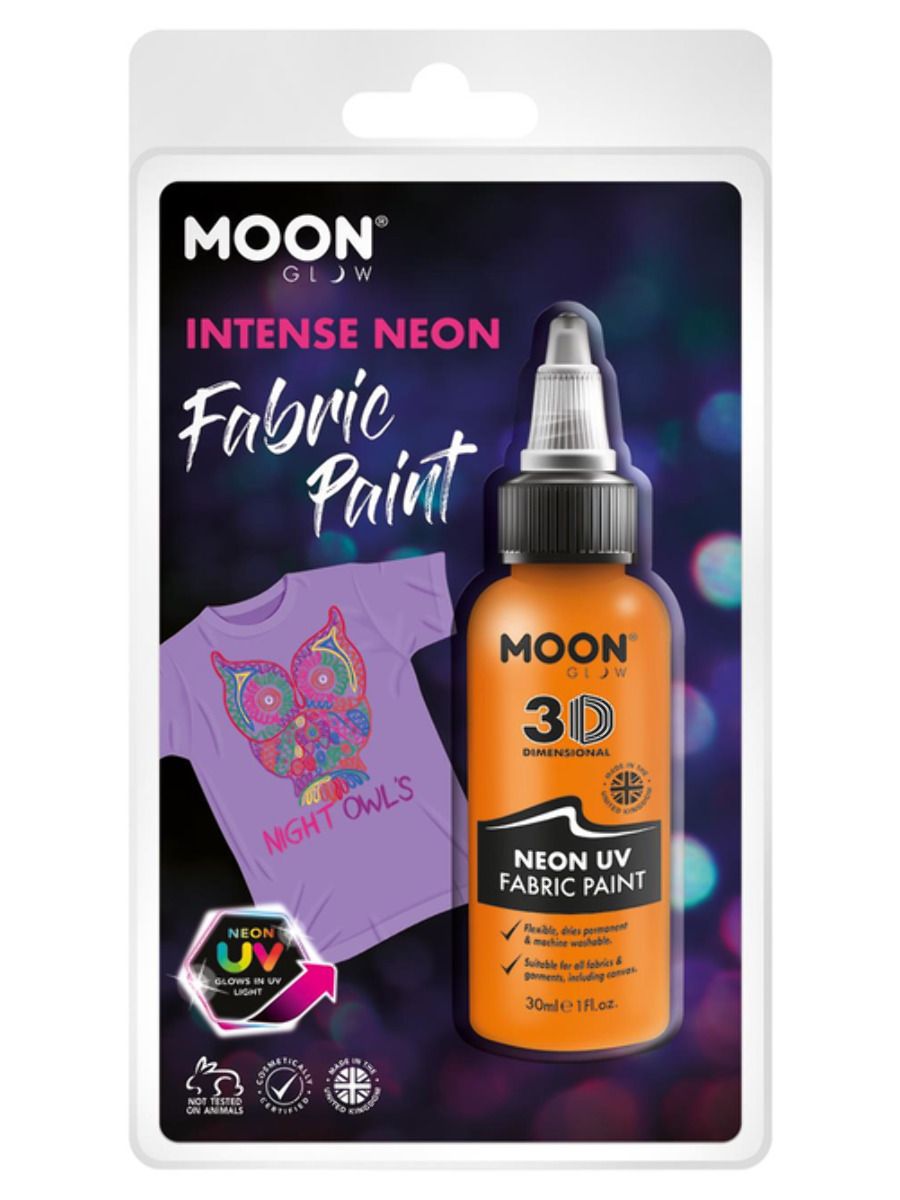 Moon Textilfärg 3D neon UV metallic orange