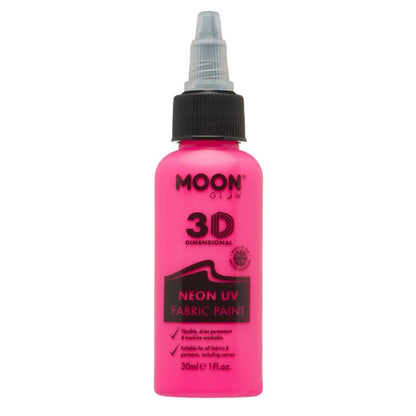 Moon Textilfärg 3D neon UV metallic rosa
