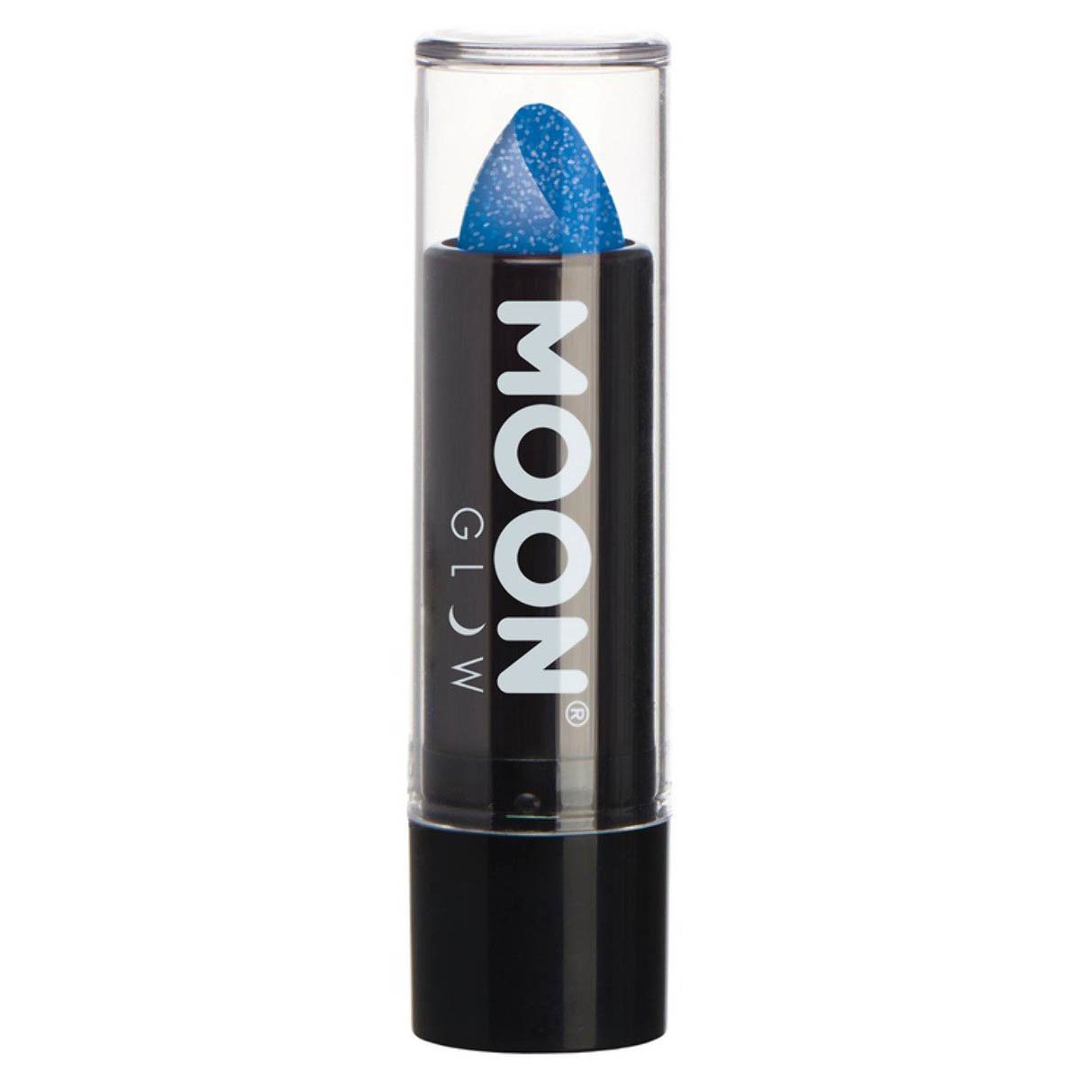 Moon Glow - Neon UV Glitter Lipstick, blue 5 g