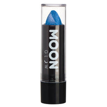 Moon Glow - Neon UV Glitter Lipstick, blue 5 g