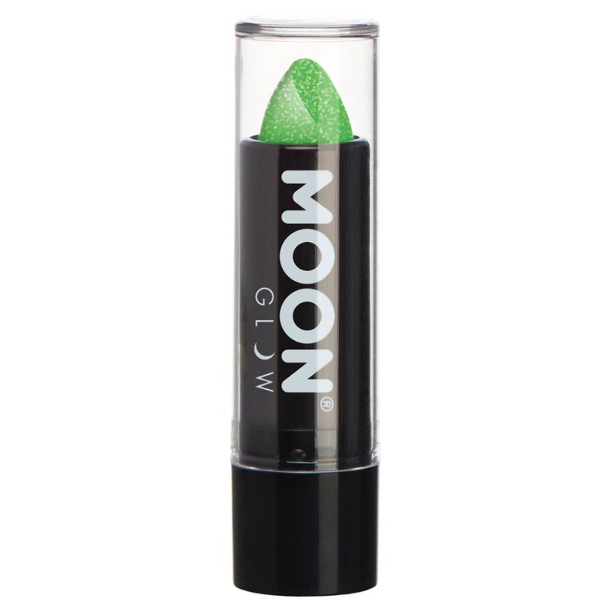 Moon Glow - Neon UV Glitter Lipstick, green 5 g