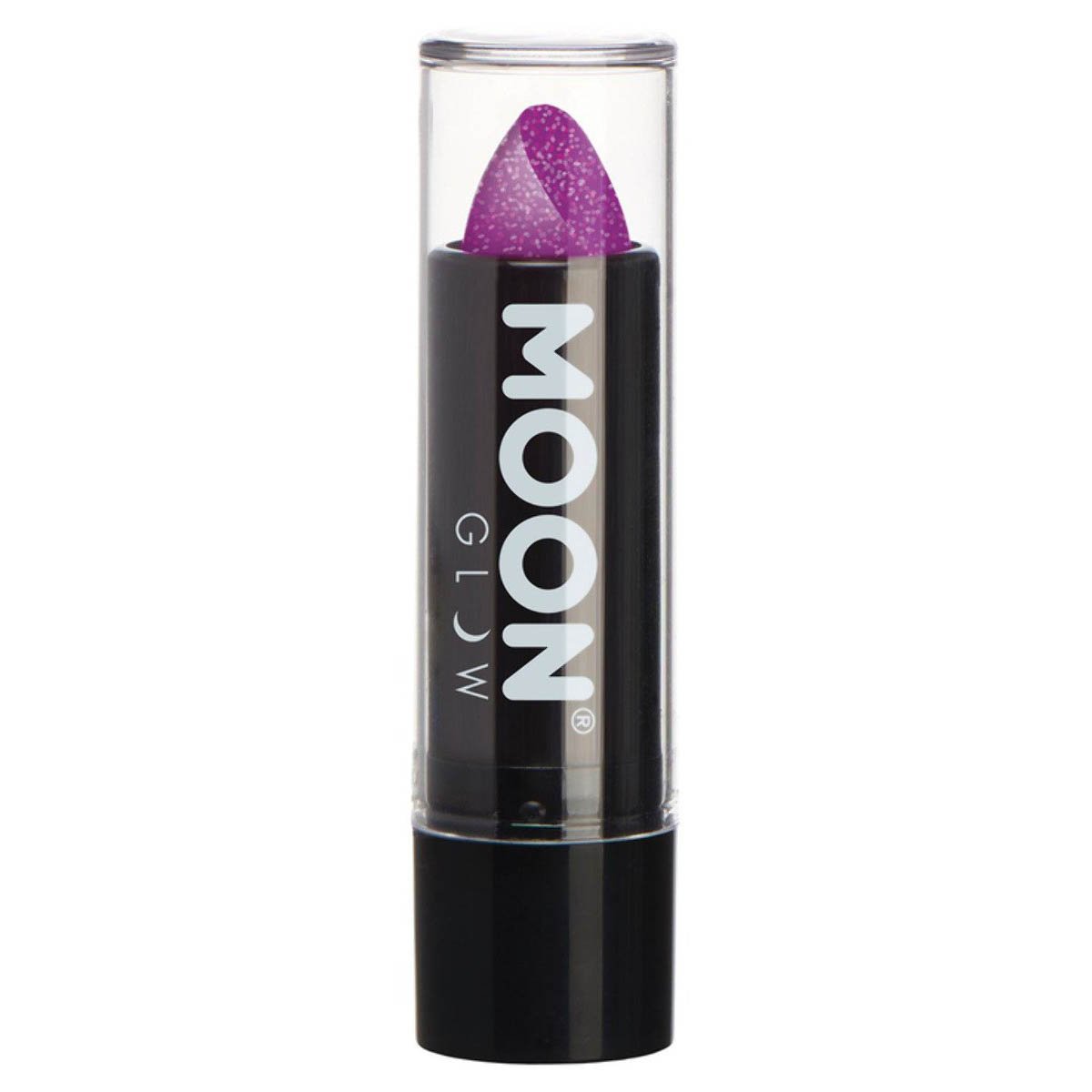 Moon Glow - Neon UV Glitter Lipstick, purple 5 g