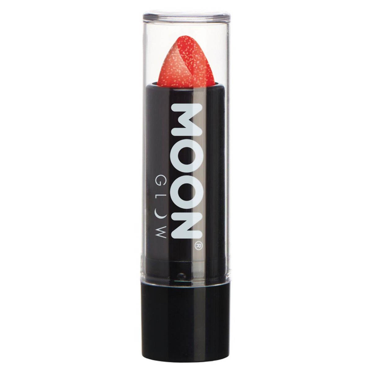 Moon Glow - Neon UV Glitter Lipstick, red 5 g