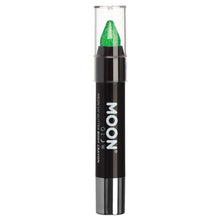 Moon Glow - Neon UV Glitter Body Crayons, green 3,5 g