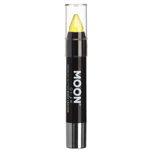 Moon Glow - Neon UV Glitter Body Crayons, yellow 3,5 g