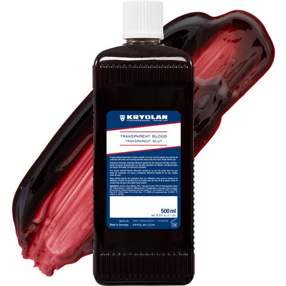Blod, transparent 500 ml mörk