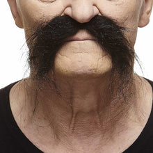 Mustasch, biker svart