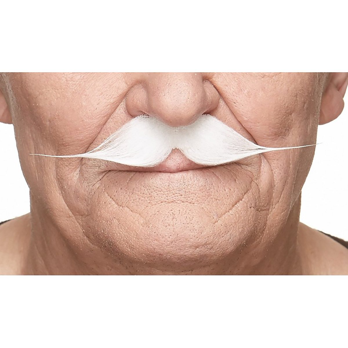 Mustasch, gentleman vit