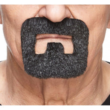 Mustasch, handyman grå/vit