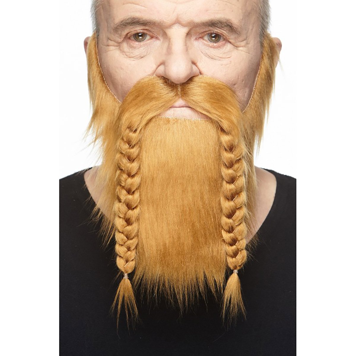 Mustasch med skägg, viking brun