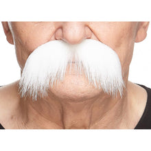 Mustasch, rebel vit
