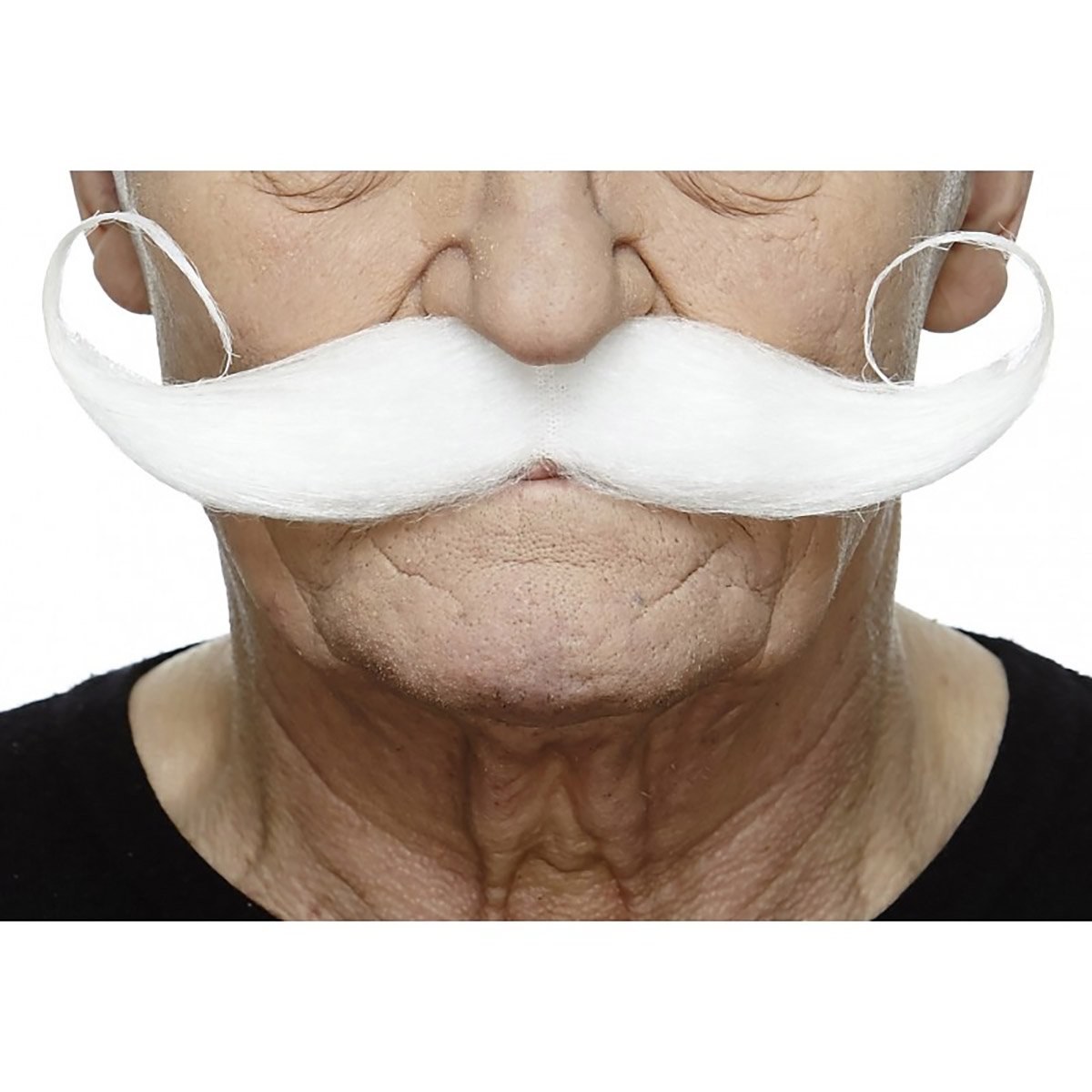 Mustasch, showman vit