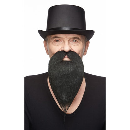 Mustasch med skägg, royal wizzard svart
