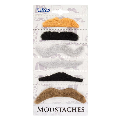 Mustascher, naturlig 6 st