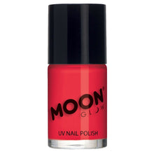 Moon Nagellack neon UV, röd 14 ml