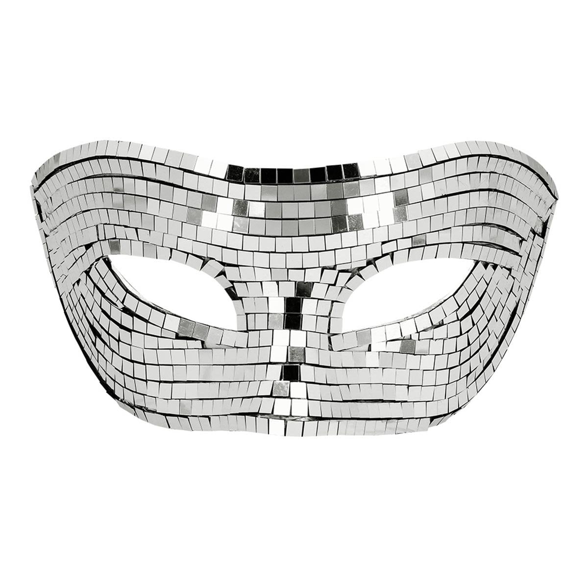 Ögonmask, disco silver